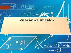 ecuaciones lineales conceptos y ejemplos