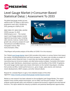 EINPresswire-611558160-level-gauge-market-consumer-based-statistical-data-assessment-to-2033-1