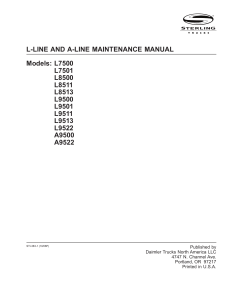 l-line and a-line maintenance manual