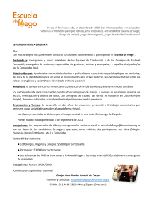 ESCUELA DE FUEGO. Carta de Invitación a la Familia Orionita (2022)