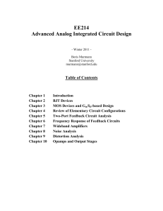 EE214 Advanced Analog IC Design-course Murmann