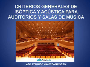 Criterios generales de acústica para auditorios-Arquinube