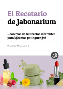 El Jabonarium, recetas de jabones.pdf · versión 1