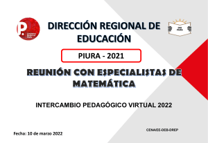 1. PARA REUNION VIRTUAL CON ESPECIALISTAS MATEMATICA  10 MARZO 2022