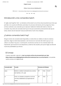 Introducción a los comandos batch - IONOS