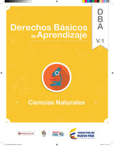 DBA Ciencias Naturales Grado 1: Aprendizajes Esenciales