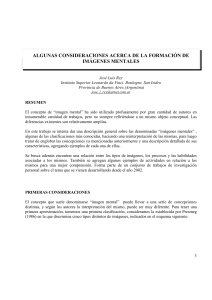 Formación de Imágenes Mentales: Consideraciones y Tipos