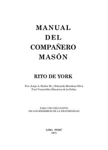 MANUAL DEL COMPAÑERO MASÓN