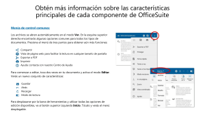 OfficeSuite Key Features Espanol