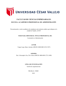 2019, Vargas - Procrastinación y estrés académico de estudiantes universitarios adultos que trabajan en la (UCV)