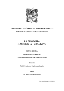 04. La filosofía hacking & cracking autor Benjamín Martínez Alarcón.