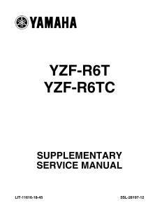 Yamaha YZF R6 2005 Manual de reparatie Suplimentar www.manualedereparatie.info