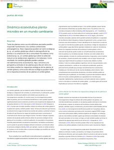 New Phytologist - 2022 - Angulo - Plant microbe eco‐evolutionary dynamics in a changing world.en.es