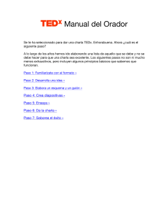 TEDx Manual del Orador