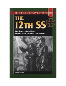 th12 SS the history of the hitler youth panzer division volume one 