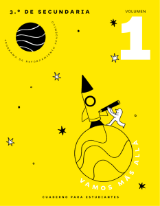 Cuaderno de Reforzamiento 3º Secundaria - Volumen 1