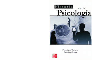 Historia de la Psicología Francisco Tortosa, Cristina Civera