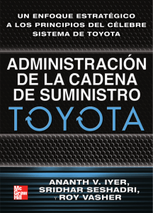 Administración de la Cadena de Suministro Toyota (Iyer - Seshadri - Vasher)