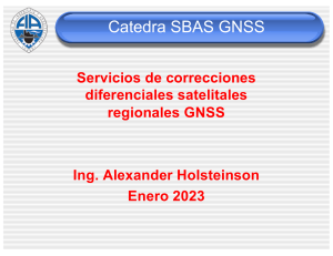 Catedra Holsteinson GNSS SBAS