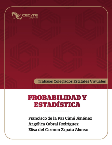 Probabilidad y Estadistica 1er parcial