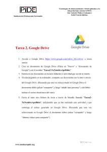 Tarea 2. Google Drive