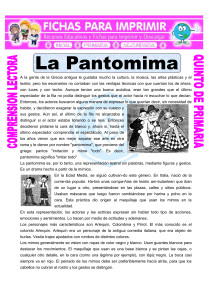 Ficha-La-Pantomima-para-Quinto-de-Primaria