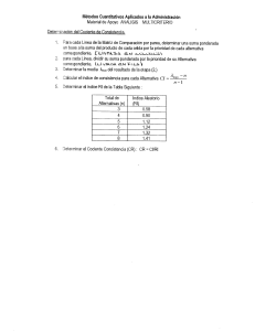 Calculo de Consistencia