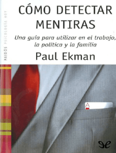Como Detectar Mentiras Paul Ekman