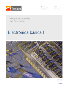 Electronica basica I ESPANOL Manual de Capacitación