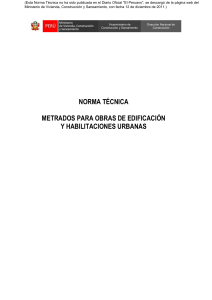 NORMA TECNICA DE METRADOS