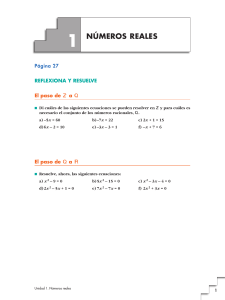 Numeros reales Tema 1 (Sin Solución)