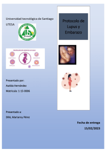 Lupus Eritematoso Sistémico en Embarazo 