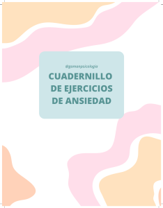 Ejercicios para la Ansiedad: Cuaderno Práctico