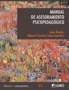 Manual de asesoramiento psicopedagógico