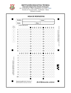 Hoja de Respuestas 50 - Zipgrade