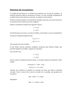 6. Sistemas de Ecuaciones