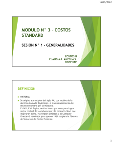 MOD. NÂ° 3 - COSTOS STANDARD