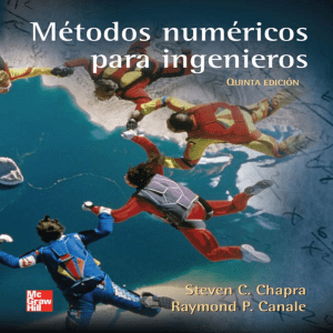 Métodos Numéricos para Ingenierons. Chapra, Canale. 5ta Edición