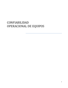 CONFIABILIDAD OPERACIONAL DE EQUIPOS