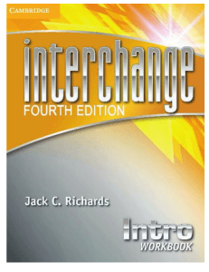 Interchange Intro Level Workbook