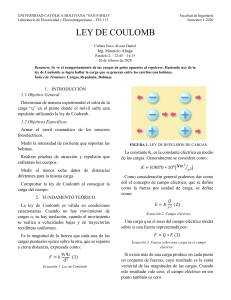 Ley de Coulomb