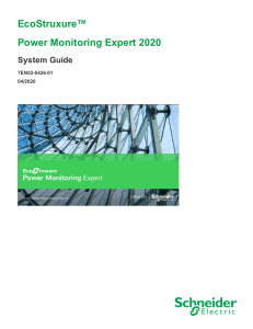 Power Monitoring Expert 2020 System Guide