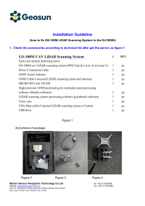 Installation Guideline (Fix 100M to the DJI M300)