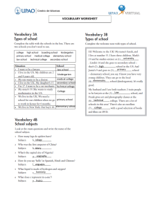 VOCABULARY WORKSHEET