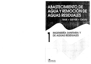 Gordon Fair - Abastecimiento de agua y remosión de aguas residuales