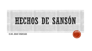 HECHOS DE SANSÓN Esp. Jueces