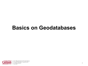 Session 3-Geodatabases