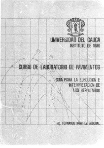 Curso de Laboratorio de Pavimentos UniCauca - Invias