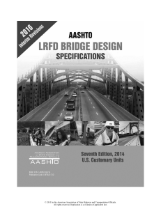 AASHTO LRFD Bridge Design Specifications