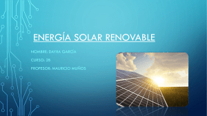 Energía solar renovables 2